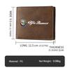 LMRGZ1 For Alfa Romeo Car Multi Functional Zero Short Purse Driver's License Wallet For Alfa Romeo 159 Giulietta 156 147 Giulia Mito GT