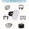 40pcs Cat Water Fountain Filter Set 20pcs Filters + 20pcs Sponges - Compatible with 108/3.2L and 67oz/2L Pet Drinking Fountains