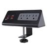Desk Clamp Power Strip 15A 1875W 3 AC Outlets 3 USB A 1 PD20W USB C Ports Desktop Edges Mount Power Strip Surge