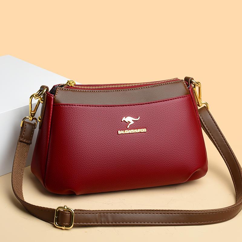 Summer New Bag Women's Fashion Versatile Shoulder Messenger Bag Simple Color Matching Large-capacity Bag