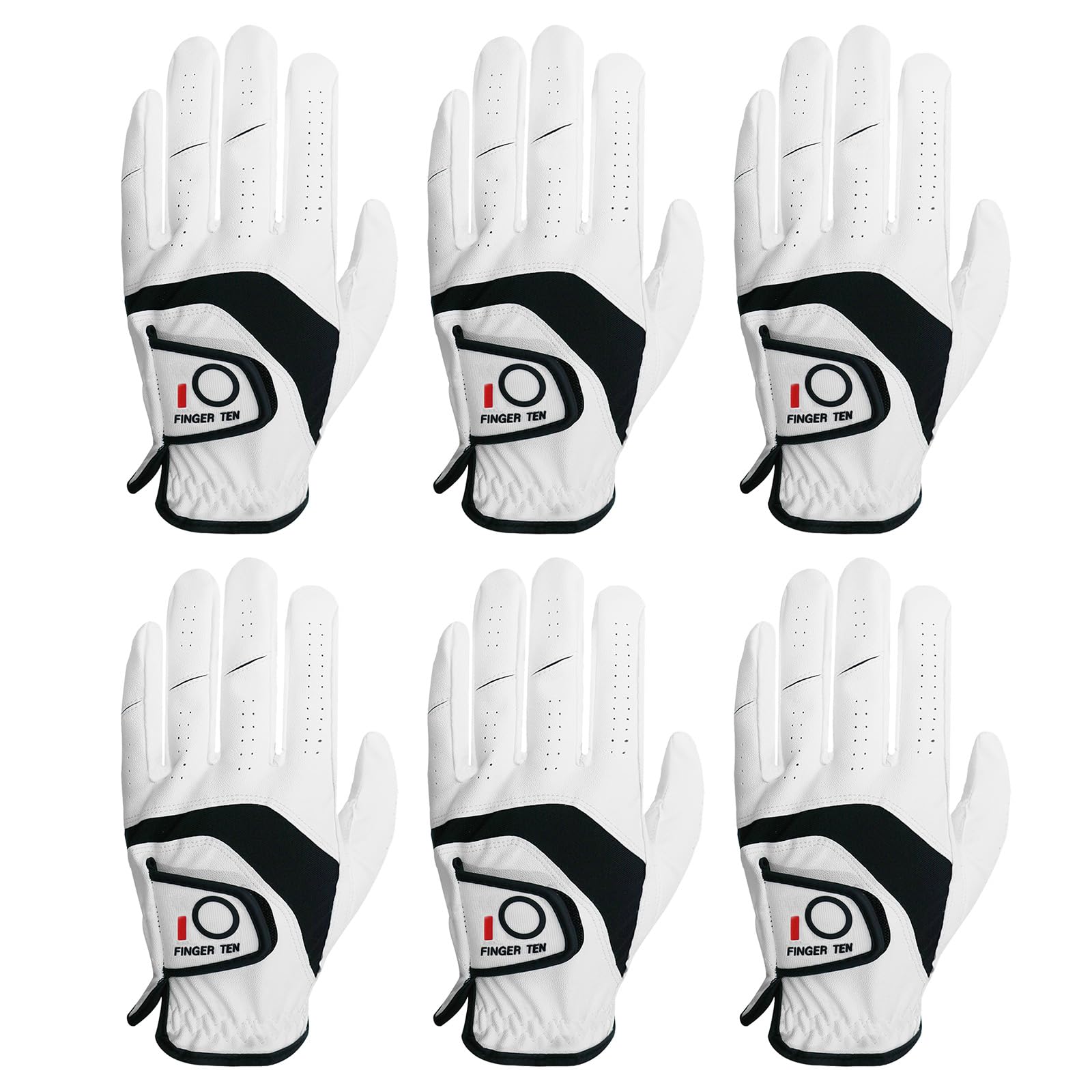 

Перчатки для гольфа мужские левые и правые кожаные Value 6 Перчатки для гольфа всепогодные, подходят для правой и левой руки гольфиста 23 24 25 26 27 см для левой руки