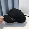 Cinture Decorative Ottagonali Cappello Linguetta Anatra Waffler Colore Colore Unico Berretto Monocolore Donna Ricygvm Cappelli Autunno Giapponese Retro Pittore Artista Cappello