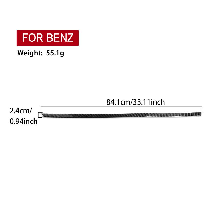 Real Carbon Fiber Car Accessories Trunk Decorative Trim Cover Soft Sticker For Mercedes-Benz W166 GLE/GLS 2016 2017 2018