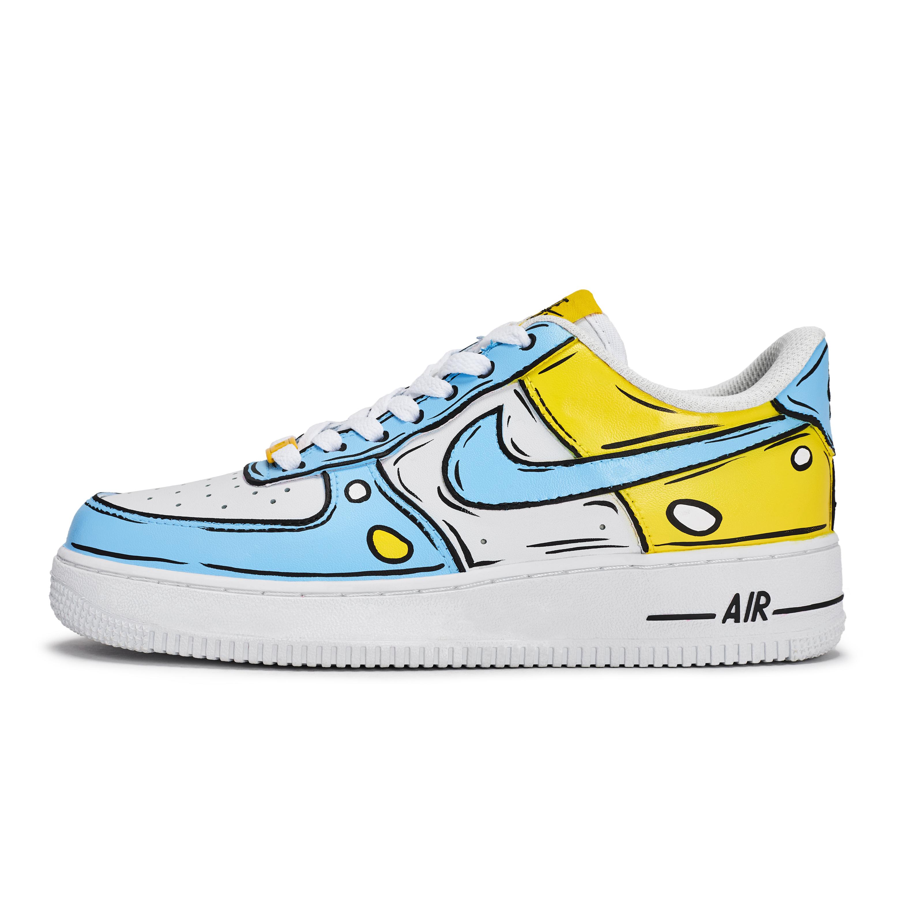 

Nike Air Force 1 811 Manufacturing, Dimensional Dingdong Cat Low top Skateboard Shoes Men s White Blue Yellow CW2288-111(Team80-) 42.5