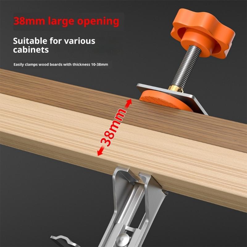 Multipurpose Cabinet Door Mounting Jig Woodworking Cabinet Alignment Device For 10-38mm Panel Clear Scale Marking
