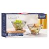 Kemeri Te Multicolored Glass Salad Bowl Set