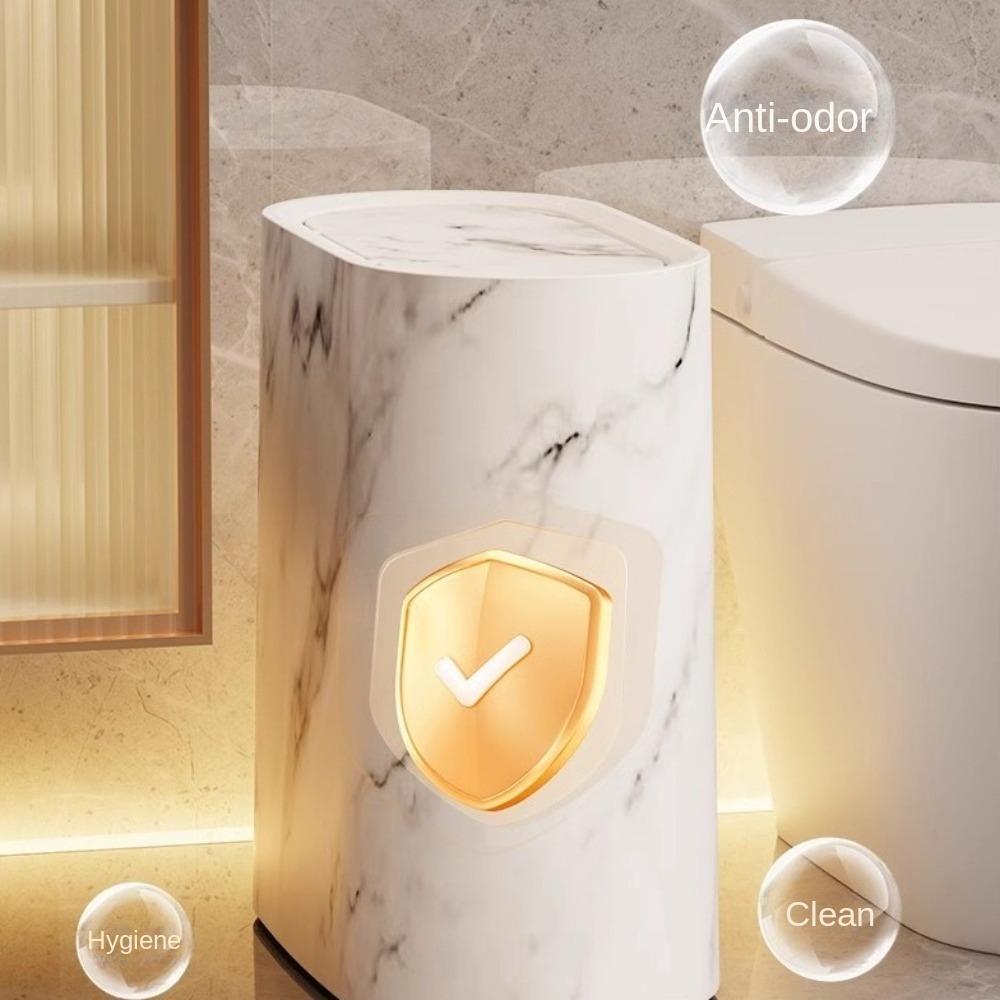 with Lids Garbage Bin Narrow Toilet Trash Bin New Bathroom Trashcans  for Home Indoor Hotel