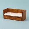 1 12 Scale Miniature Bed for Dollhouse Wooden Bedroom Furniture Decor Classic