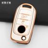 Tpu Car Flip Key Case Cover Shell Fob For Fiat Tipo Toro Nuovo Freedom 500X Doblo Argo Grazie Key Protector Accessories Keychain