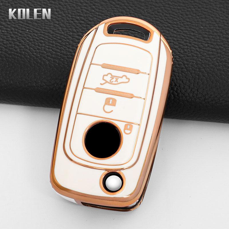 Tpu Car Flip Key Case Cover Shell Fob For Fiat Tipo Toro Nuovo Freedom 500X Doblo Argo Grazie Key Protector Accessories Keychain