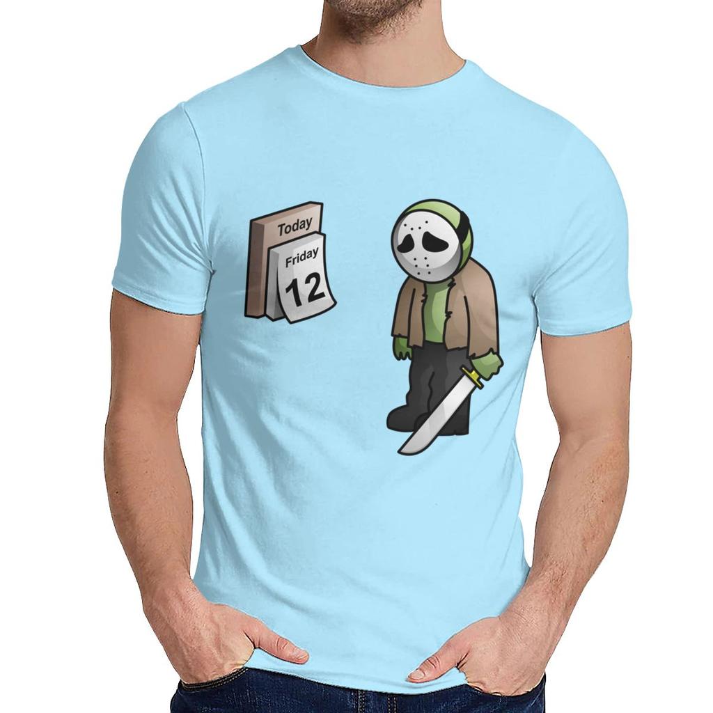 Good Cotton Friday The 13Th Parody The 12Th Sad Jason Voorhees Horror Slasher T Shirt Men