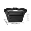 Fanny Pack Men Shoulder Bag Oxford Cloth Casual with Zippered Pockets Waist for