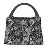 American Traditional Tattoo Flash Print Insulated Lunch Bag for Women Kids Portable Food Boxes Thermal Lunch Box Tote