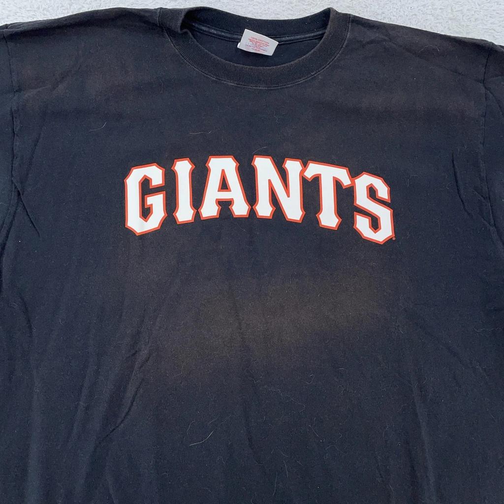 Faded Vintage San Francisco Giants Majestic Shirt Mens XL Black MLB Baseball Tee