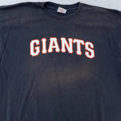 Faded Vintage San Francisco Giants Majestic Shirt Mens XL Black MLB Baseball Tee