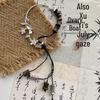 Handmade Chinese Ink Painting Butterfly Beaded Bracelet - Retro Women's Jewelry with a Niche Design