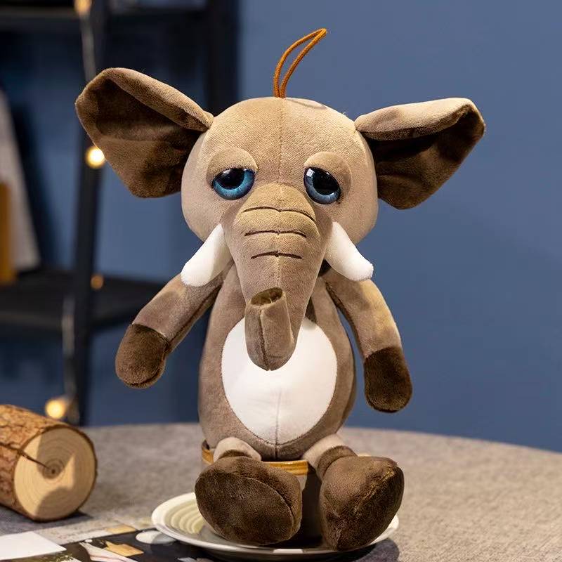 Latest Fun Zoo Big Eyes Animal Doll Kawaii Stuffed Plush Toy Handmade Doll Cartoon Anime Cute Children's Birthday Gift Doll