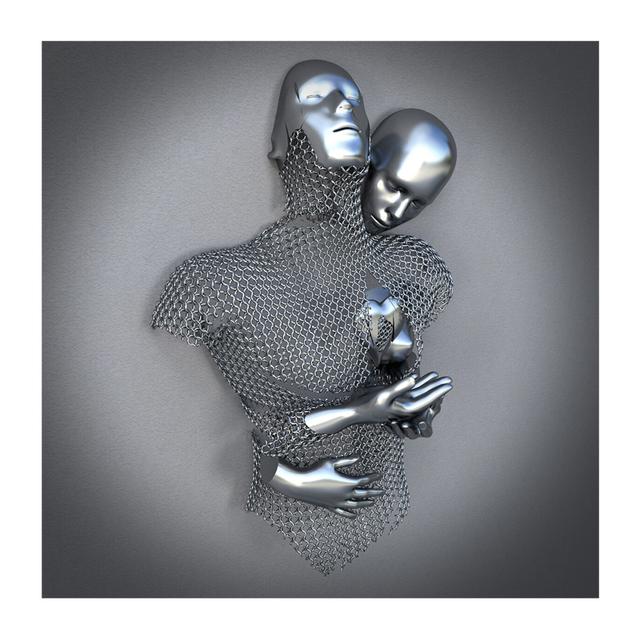 Metal Figure Statue Canvas Painting Lover Sculpture Posters and Prints Living Room Hotel Bar Home Decor Wall Art Picture Cuadros