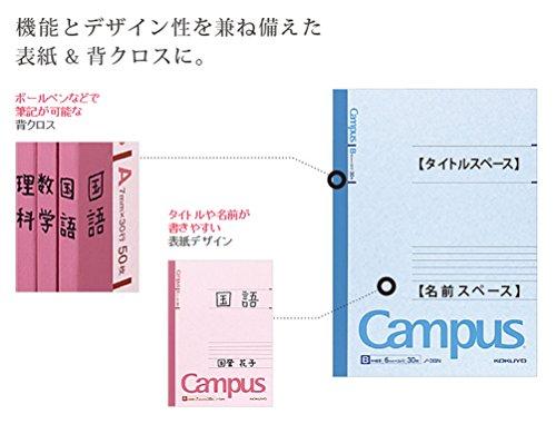 KOKUYO Campus Notebook B5 B ruled 40 sheets 5 pack No-4BX5