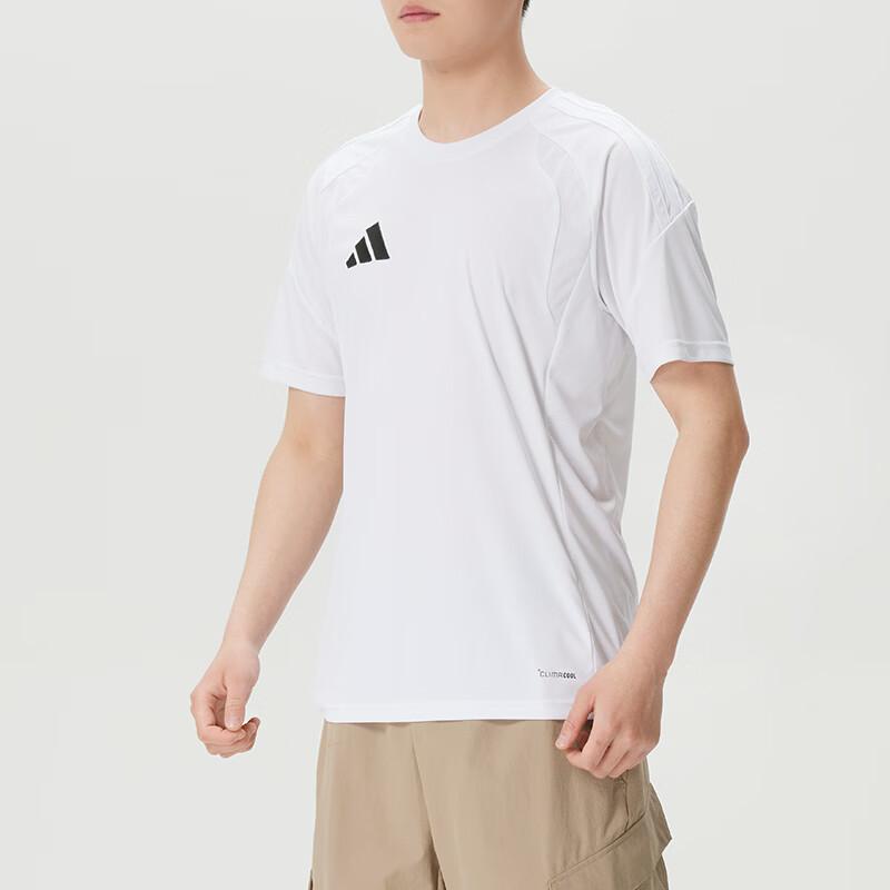 Adidas T Shirts Men's White Crew Neck Moderate KB1350