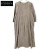 45R 70650292 Brown Rainy Season Khaki Mix Tuck Dress Dress OO BrownUsed