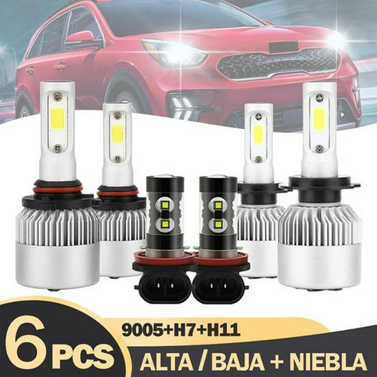 LED Scheinwerfer Kombi-Set: H11, H8, H9005, 9006, H4, H7, H13, 9007, 880, 881