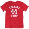 Forrest Gump #44 Football Alabama Tom Hanks Forest College T-Shirt Tee Gift New Unisex T-Shirt
