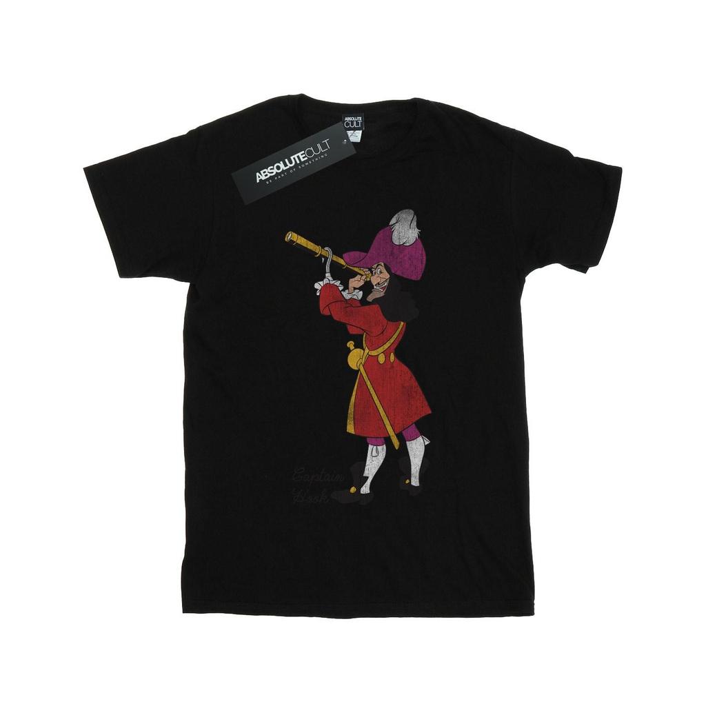 Peter Pan Womens/Ladies Classic Captain Hook Cotton Boyfriend T-Shirt