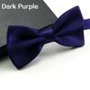 Men Classic Solid Color Bowtie Necktie Tuxedo Wedding Party Adjustable Bow Tie