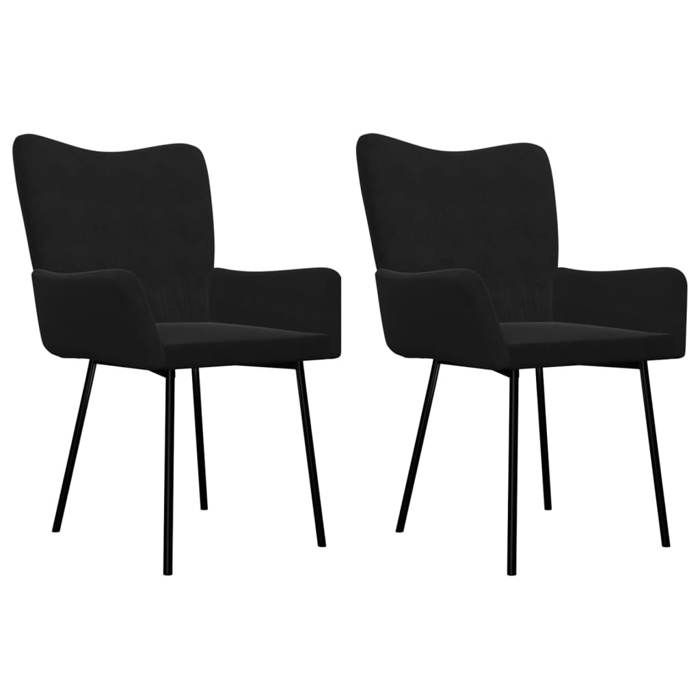 VidaXL 2x Chaises de Salle à Manger Sièges de Cuisine Fauteuils de Salle à Manger Chaises à Dîner Meubles de Cuisine 344804