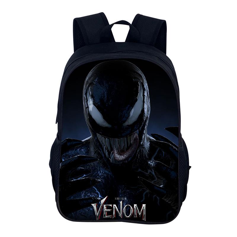 Venom School bag Superhero School Bag 40cm/15.7inch Backpack Zipper Backpack lightening Book Bags Computer Backpack