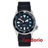 Tandorio 41mm NH35A Automatic Mens Diver Watches 200M Waterproof Sapphire Glass Date Luminous Hands Rubber Strap Rotating Bezel