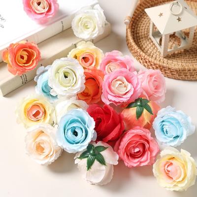 10/20Pcs 6cm Silk Rose Artificial Flower Fake Flower Home Room Decor for Wedding Brides Decortion DIY Craft Gifts Accessories