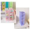 Pen Holder 4 Grids Large Capacity Plastic Multi-functional Lipstick Makeup Brush Organizer for Daily Use