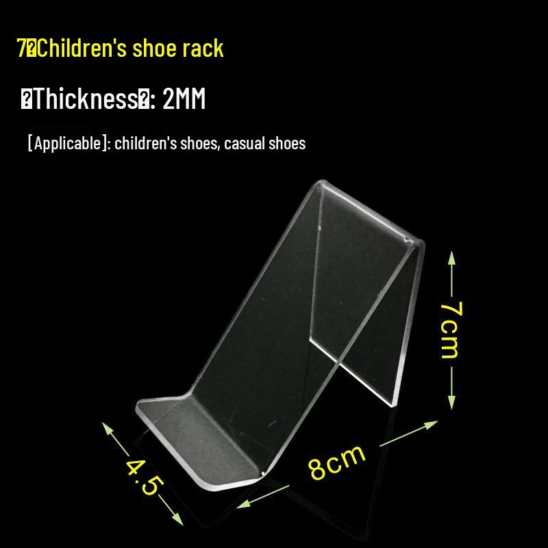 Transparent Acrylic Shoe Display Stand for Adults and Kids