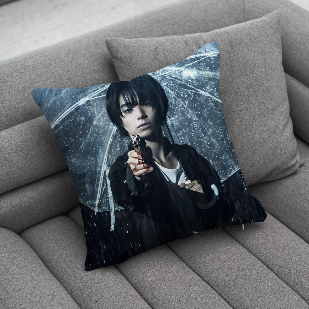 Actor NNijiro Murakami Pillow Case Soft Cushion Cases for Farmhouse Sofa Decor Home Decorations and Protector