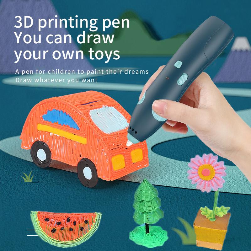 3D Printing Pen Wireless Low Temperature Graffiti Pen Children's Painting Pen DIY Creative Toy 3D Pen
