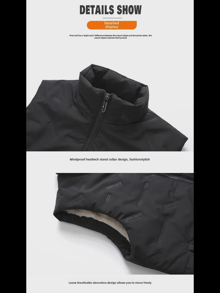 Herren Trendige Verdickte Ärmellose Weste - Warme Herbst/Winter Oberbekleidung Jacke Weste (2022)