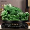 1pc Resin Treasure Golden Toad Ornament Housewarming Gift Living Room Entrance Bookcase Home Decoration Attract Wealth Sculpture