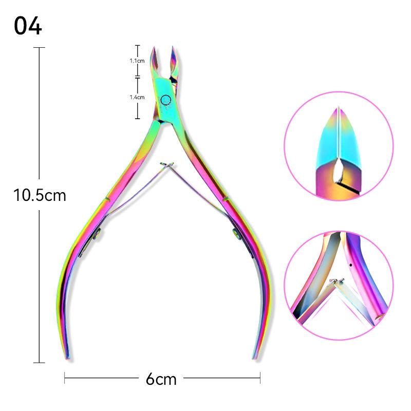 3Pcs/Set Professional Stainless Steel Nail Cutter Scissor Nippers Muti Function Cuticle Pusher Remover Nail Care Manicure Kits