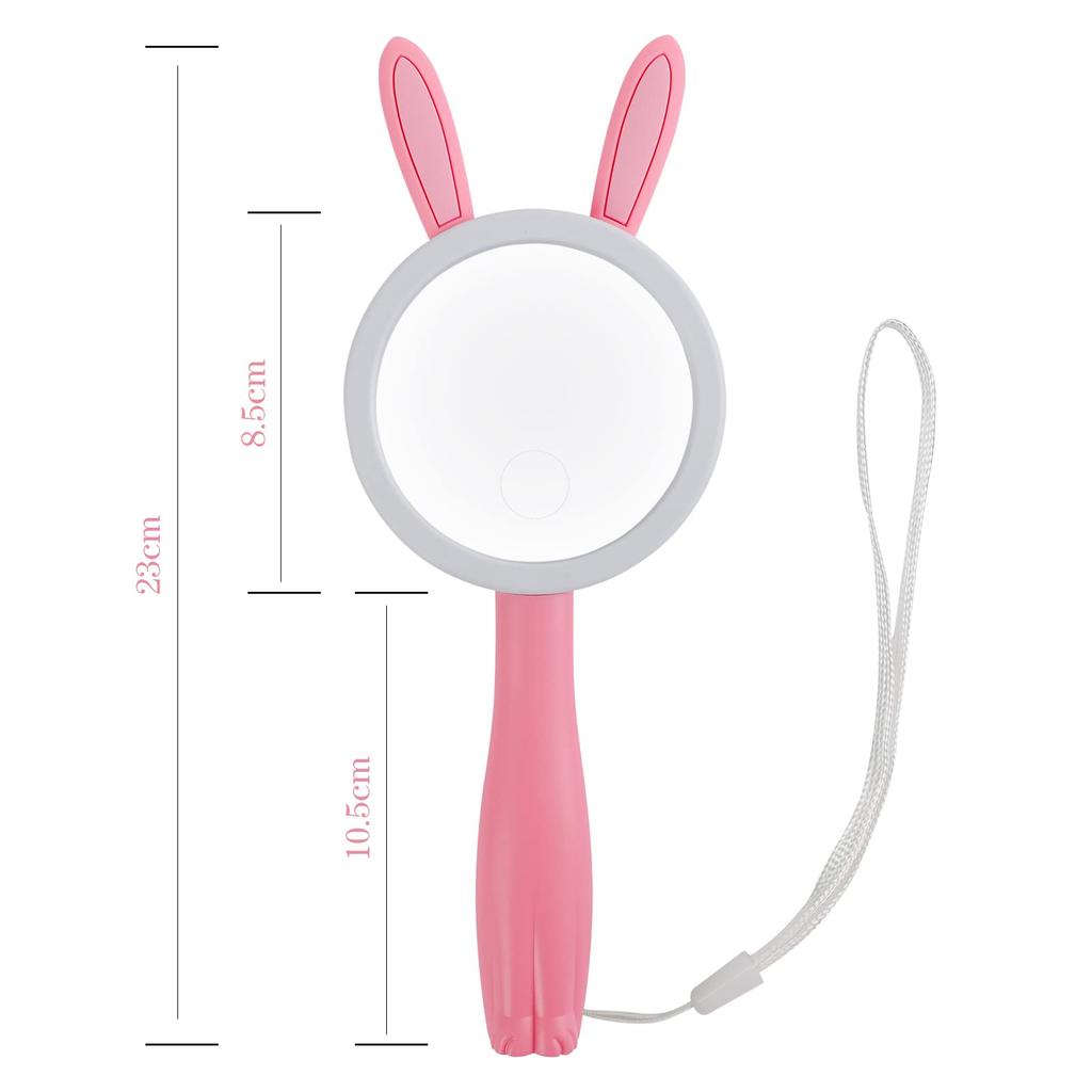 Tragbare Handlupe 10x Niedliche Tierlupe für Insektenwissenschaft Einfach Hoch Einfach zu Perfekt für Grundschule Rosa Glas, Vergrößerung, Kinder,