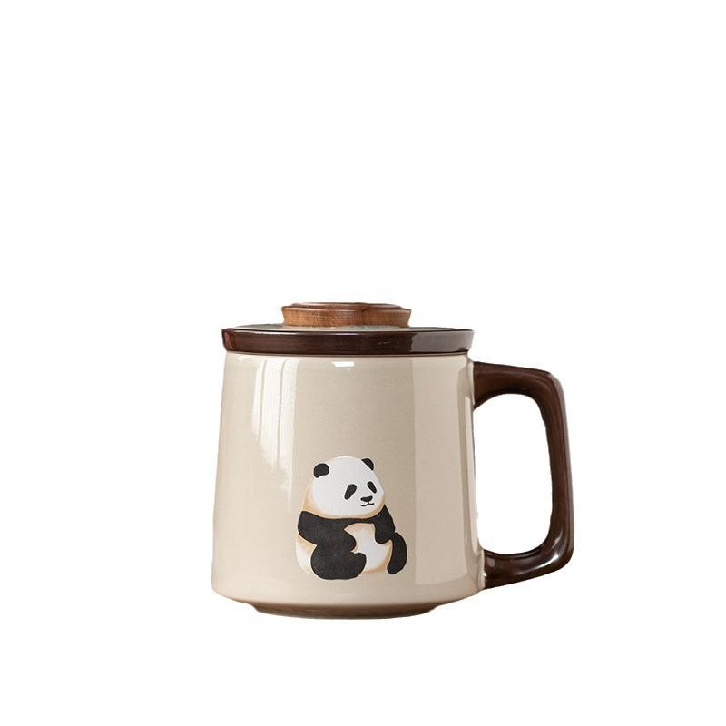 Ceramic Tea Cup Tea Separation With Lid Filter Household Office Water Cup Men'S And Women'S Tea Ceremony Cup