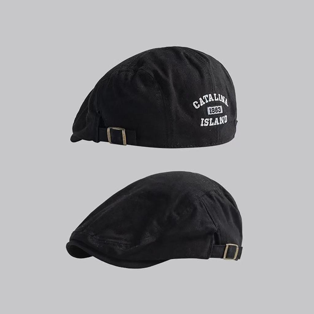 Japanese Reverse Wear Forward Caps for Women Fashion Embroidery Letters Street Berets Hip Hop Cotton Adjustable Newsboy Hats