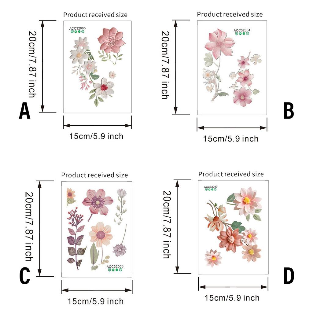 Elegantní květinový světelný spínač obtisk vodotěsná nálepka pro obývací pokoj ložnice koupelna krásné květiny domácí dekorace