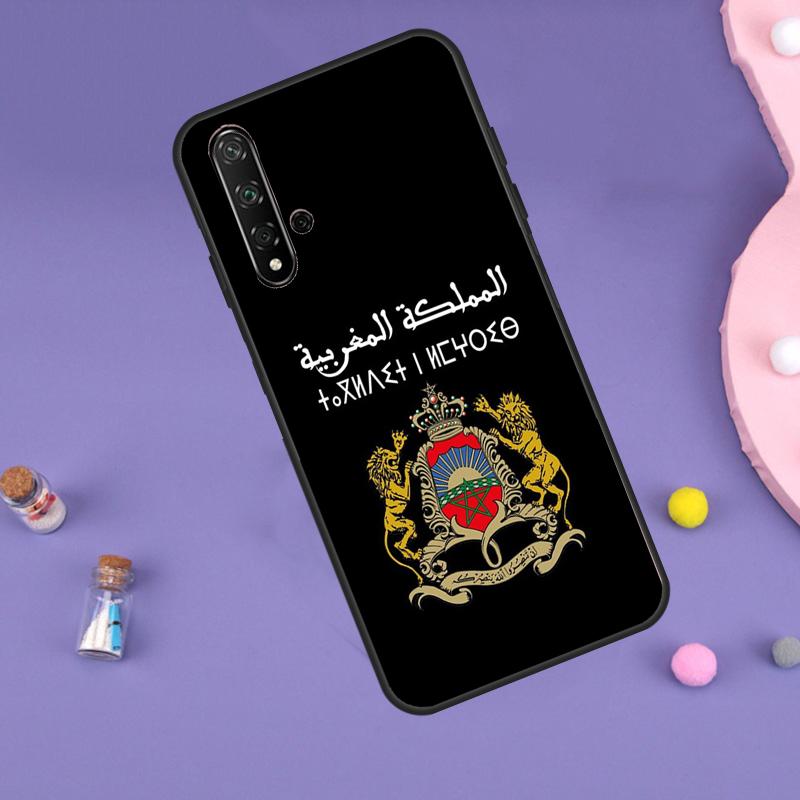 Morocco Maroc Moroccan Flag Case For Huawei Nova Y70 Y60 Y61 Y90 Y91 5T 9 10 SE 3i 8i 11i 11 Pro P20 P40 P30 Lite Cover