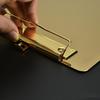 Nordic Gold Stainless Steel File Clip Menu Document Folder Writing Board