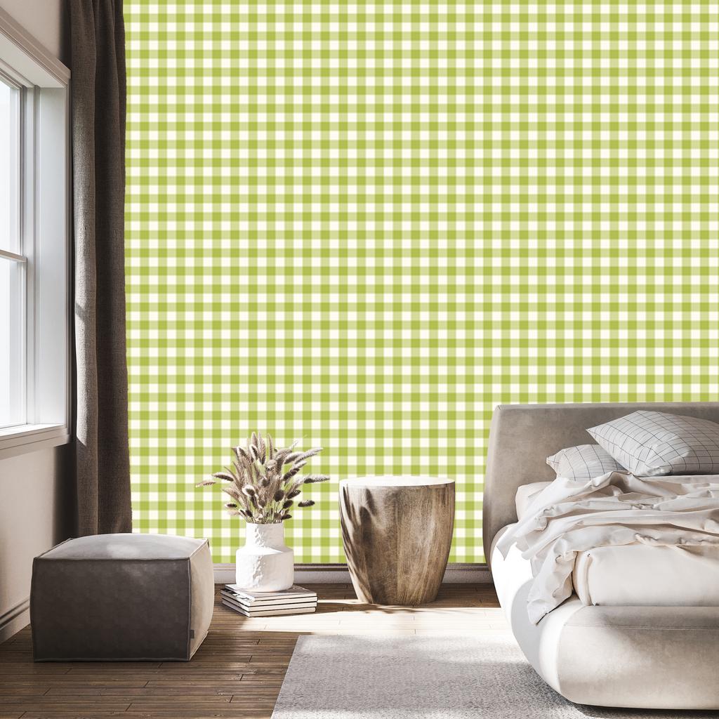Wallpaper Fabric Pattern Yellow and Cream for Living Room and Bedroom 50x1000