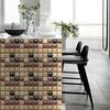 10PCS autoadhesivo baño cocina decoración hogar pared 3D azulejo pegatina