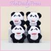 Colorful Panda Plush Keychain Cute Cartoon Design Perfect For Handbags And Gifts