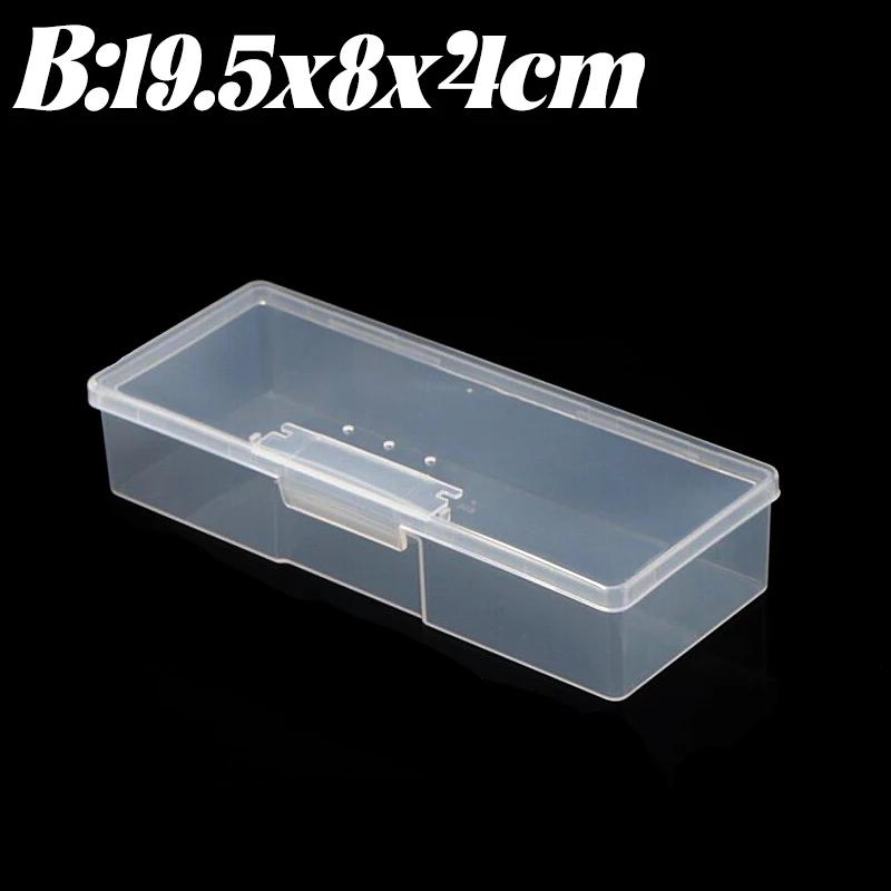 8 Styles Clear Plastic Jewelry Storage Case Small Boxes Storage Case Container Packaging Box Earrings Rings Beads Earplug Boxes